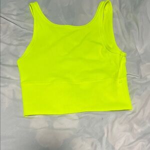 lululemon athletica Neon Yellow Tank Top